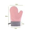 1pcs Insulated Oven Gloves Thicken Cotton Twill Silicone Baking Gloves Kitchen Non-Slip Oven Gloves Hot Pot Mitts for Bakery