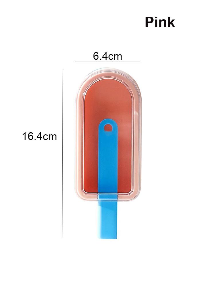 DIY Silicone Ice Cream Mold with Stick Lid Reusable Ice Cream Makers Dessert Ice Popsicle Mold Creativity Stackable Ice Pop Mold