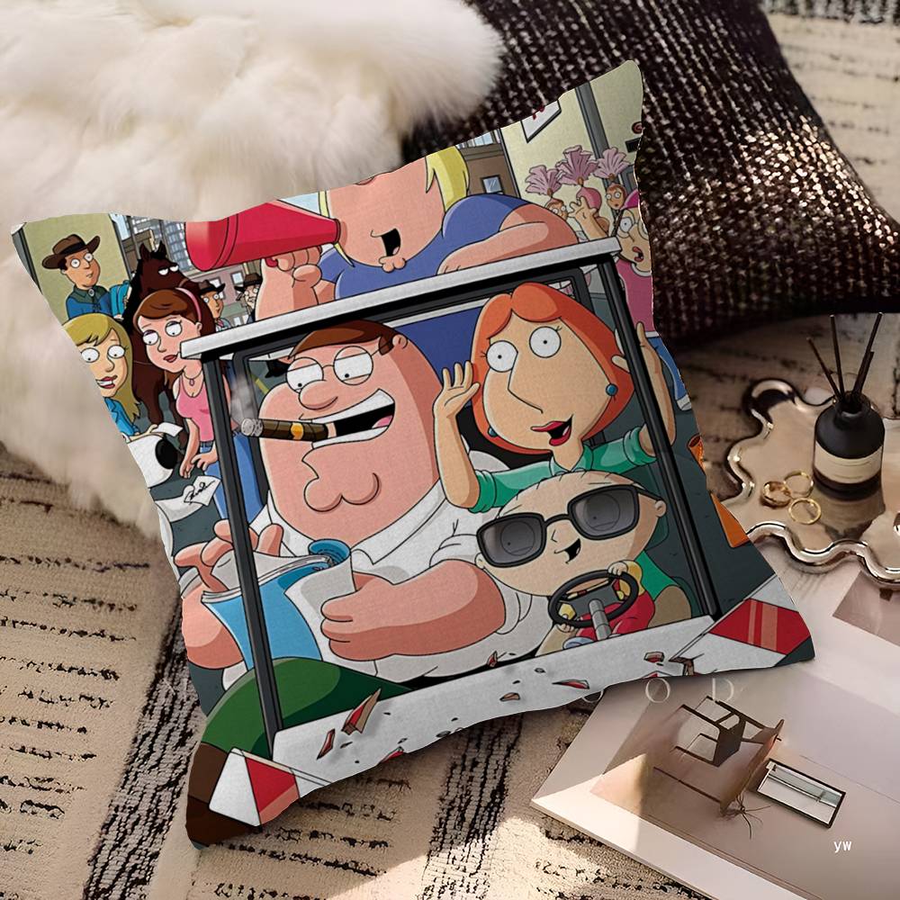 Cartoon G-Guy Cool F-Family 45*45cm Cushion Cover Pillow Cover Decor Pillowcase Home Pillowcase For Couch Pillow