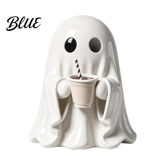 Indoor Halloween Table Centerpiece Ghost Figurine Resin Spooky Cute Statue Funny Creepy Year Round Interior Decorations Tabletop Ornament