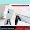 Aluminum Alloy Mini Portable Phone Stand With Sticky Back Support For Travel And Office Use