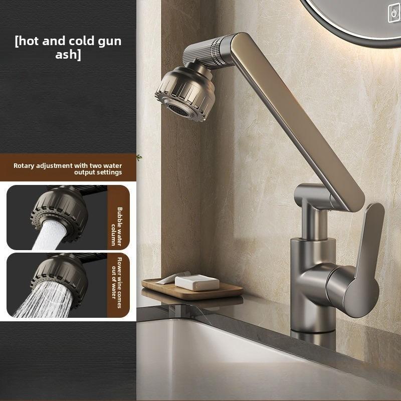 Maneki Neko Waschtischarmatur Waschtisch Badezimmerschrank, Universal Drehbar Drucksteigernd Universal Waschtischarmatur