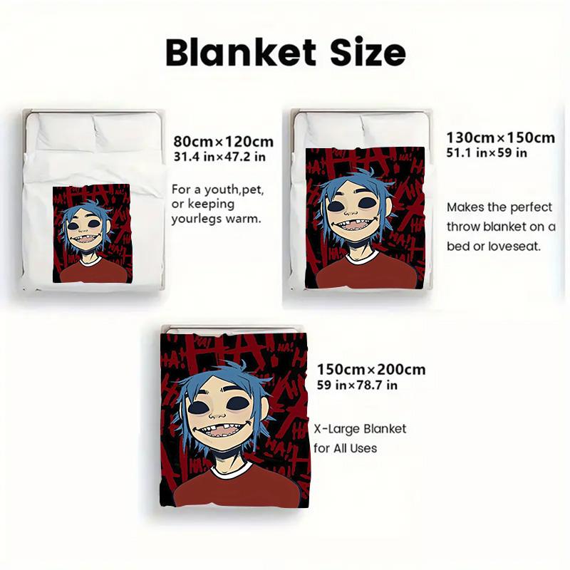 Bang 2D Flat Pattern Flannel Blanket High Quality All Seasons Warmth and Comfort Perfect for Christmas Gifts.MMT0918634