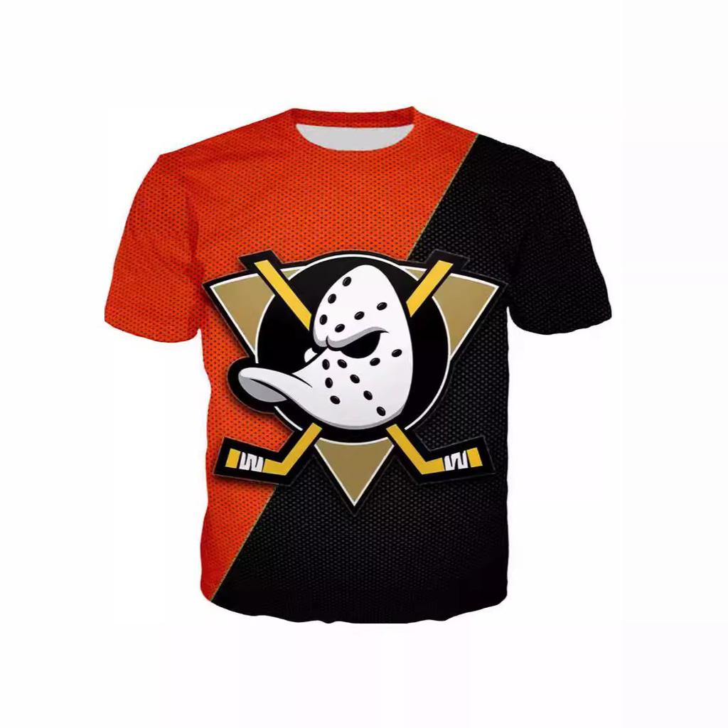 2024 Neues Sommer Herren und Damen Kurzarm Hockey Baseball Golf Street Style Element Kleidung 3D Gedrucktes T-Shirt