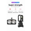 2*XHP50 Super Bright LED Camping Spotlight Fishing Flashlights with Side Light Waterproof Floodlight USB Rechargeable Flashlight