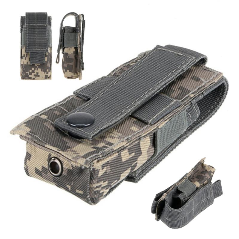 Tactical Flashlight Pouch Holster Torch Case For Belt Torch Cover Hunting Lighting Accessory Survival Kits