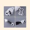 1 Cute Puppy Poop Bag Dispenser with One-Button Lever and Paw Release System - Portable Dog Poop Dispenser