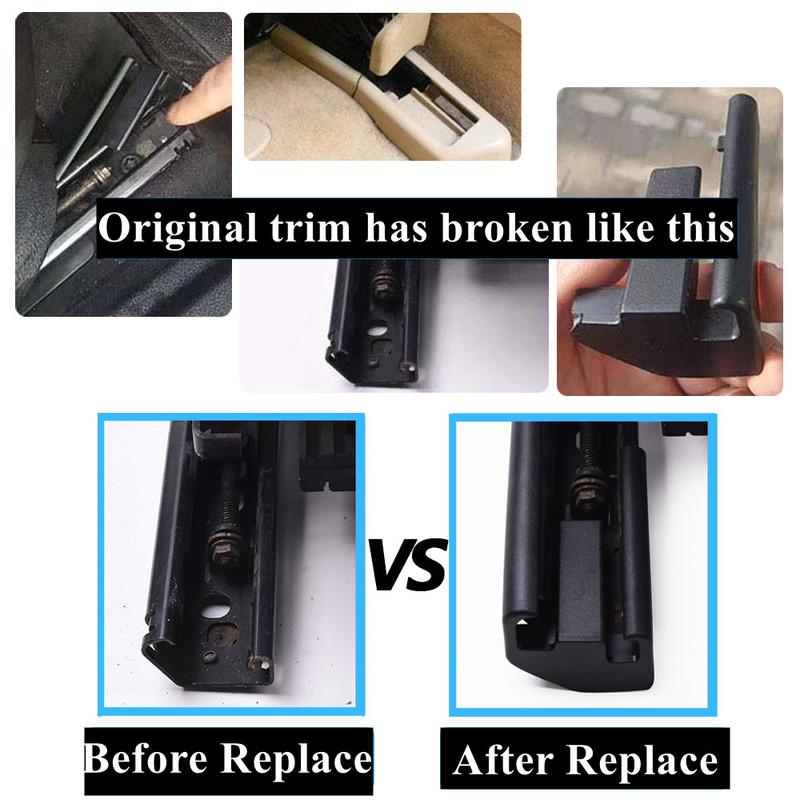 Original Black LHD RHD Car Left Right Seat Rail Sliding Track Trim Cover For BMW 5 5GT 7 Series F10 F18 F01 F02 F07 2009-2013