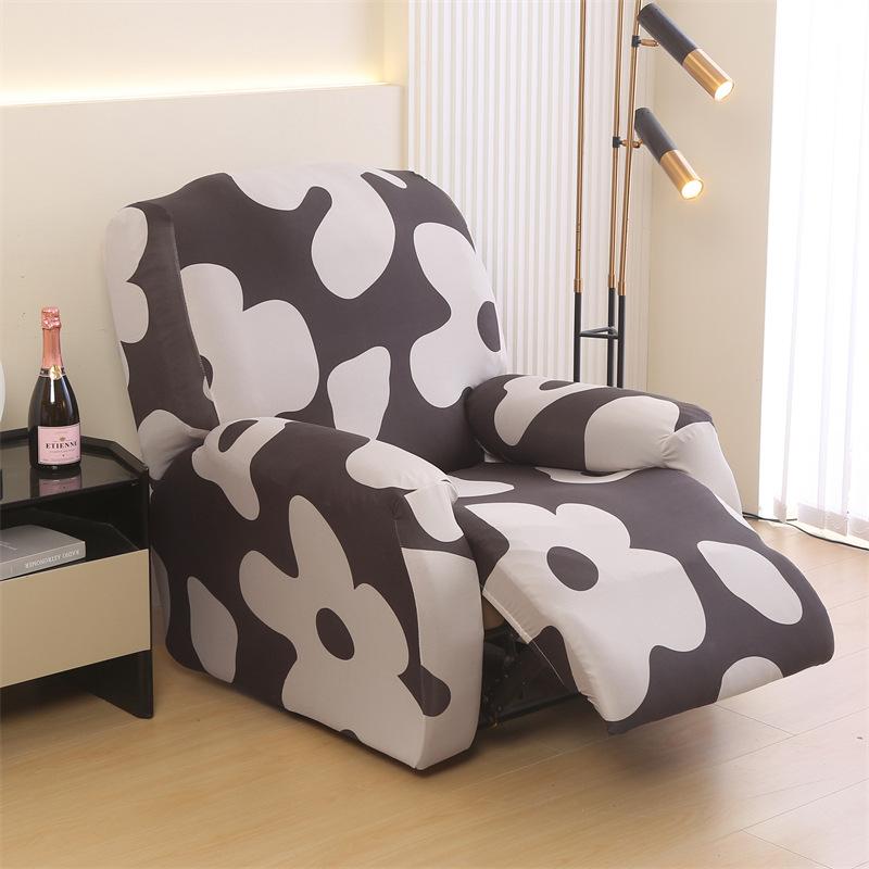 Kaffee-Arbeitsbereich Akzent-Stuhlbezüge Rutschfest Überwürfe Möbel Schutzhülle Hergestellt Dehnbar Lounge-Liegestuhl Überwürfe 4-teilig Für Familie 1 seat 4pcs set
