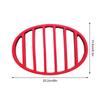 Silicone Grill Tray Racks Reusable Red Oval Cushion Roasting Kitchen Cooking Tool Mat for Steamer Pressure Cooker