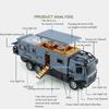 1:24 G63 6X6 Car NOMADISM Toy Mdoel Doors Opened Alloy Diecast Pull Back Sound Light Simulation Models Vehicle Toys Kid Gifts