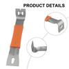 Stainless Steel Pry Bar Rubber Handle Angle Head Nail Puller Multifunctional Nut Bar  Woodworking