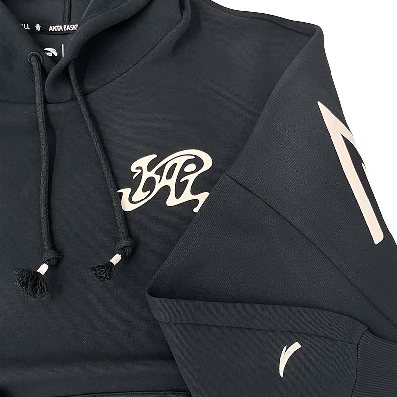 Anta Kyrie Series Basketball Hoodie Unisex Hoodies Basic-Black 172541703S-3