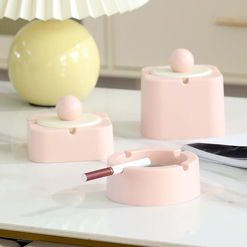 Creative Ashtray Plastic Home Internet Cafe Office Ashtray Enlarged With Lid Anti-Fly Ash Ashtray Ornaments