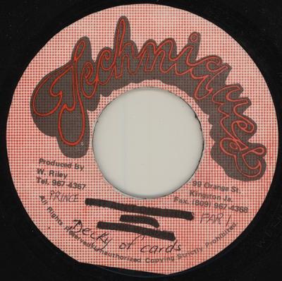 7inch Record PRINCE FAR I THE ESCORTS Deck Of Cards I Never Know None Techniques Jamaica Reggae Ska Dub Used