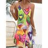 Robe débardeur élégante pour femme, nouvelle collection printemps-été avec imprimé