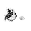 4 Styles Punk Dark Night Bat Theme Enamel Brooches With Flower Moon Heart Coffin Shaped Batty For You Darkness Lapel Pins