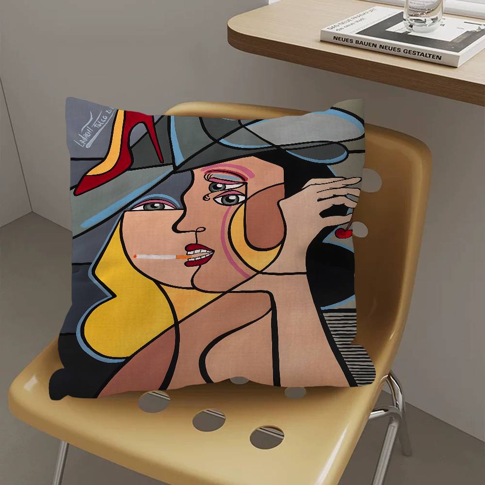 Legend Art Artist P-Pablo Picasso-Mt Maple Design Cushion Cover Happy Autumn Harvest Decor Holiday Decorati Pillow Cover