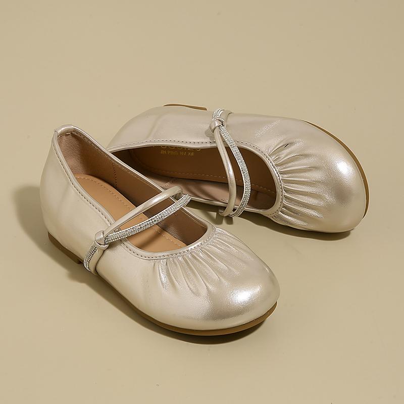 CRLAYDK Round Toe Shoes for Women Casual Slip On Fold Loafers Ladies Mary Jane Lightweight Leather Dress Driving Mocs for Lady