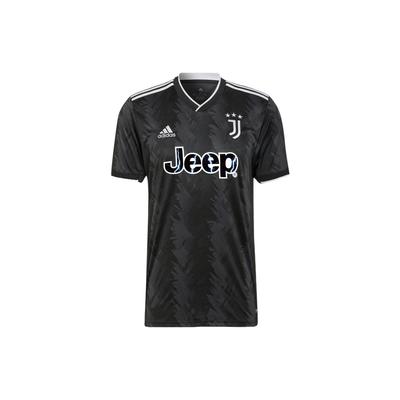 Juventus Fan Edition Gemustert Kurzarm Fußballtrikot Herren Tops Schwarz HD2015