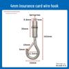 Steel Wire Rope Lock Feeder Safety Hook with Buckle for Picture Hanging