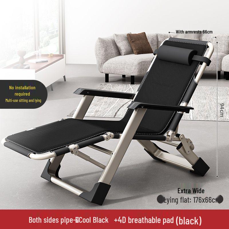 Reclining Foldable Lounge Chair for Napping, Office, or Home Use