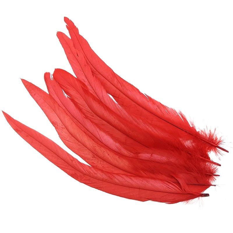 20Pcs Rooster Cock Pheasant Tail Feathers Plumes Diy Headdress Halloween Decoration Wedding Christmas Craft Supplies Accessories