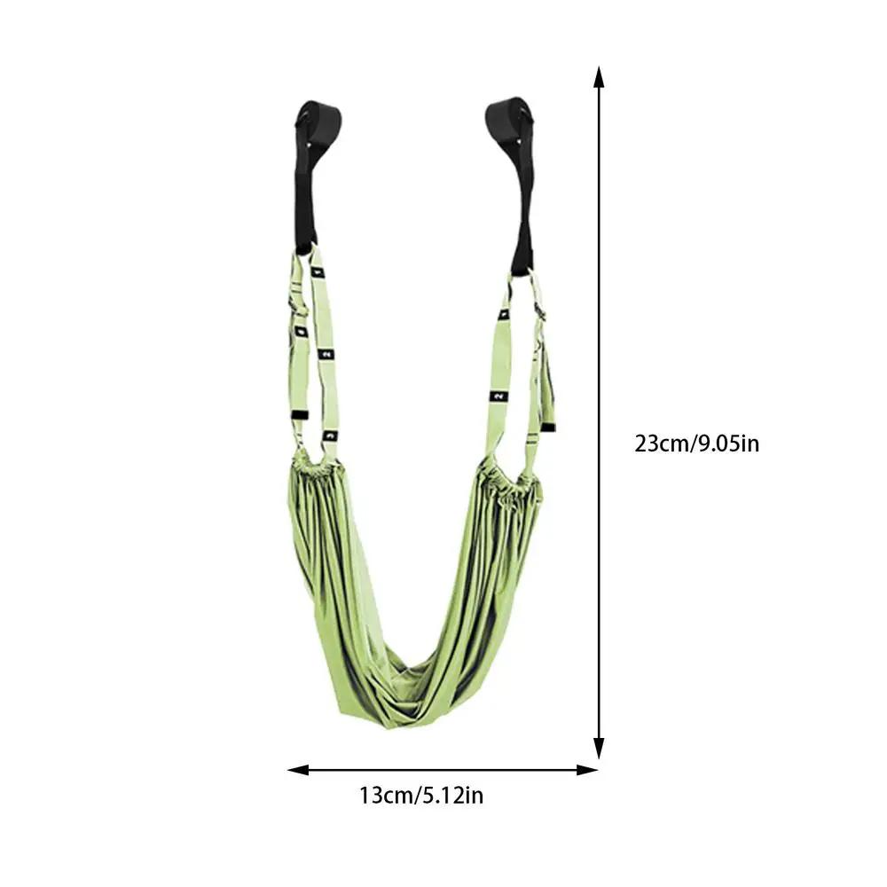 

Воздушный ремень для йоги, эластичный тренажер для ног, женский спортивный пояс, регулируемый ремень для воздушной йоги, гамак, качели, растяжка зелёный