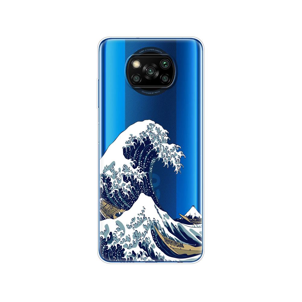 Für Xiaomi Poco X3 NFC-Hülle, weiche Silikonrückseite, für POCO X3 Pro-Hülle, TPU-Stoßfänger für Poco X 3 PocoX3 NFC 6,67 Zoll globale Telefonabdeckung