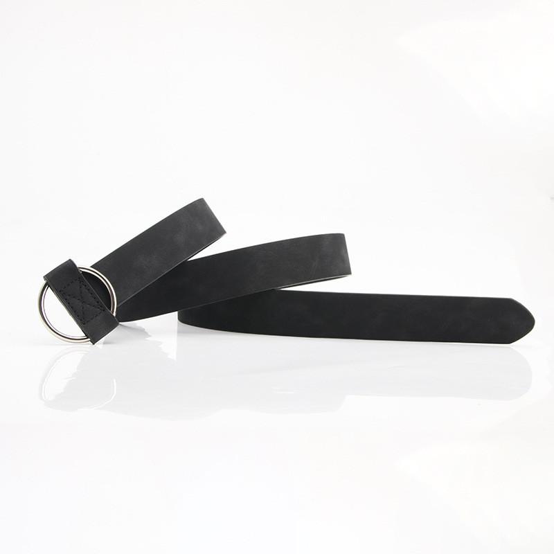Retro Ladies Faux Leather Waist Belt With D Ring Closure For Fashion