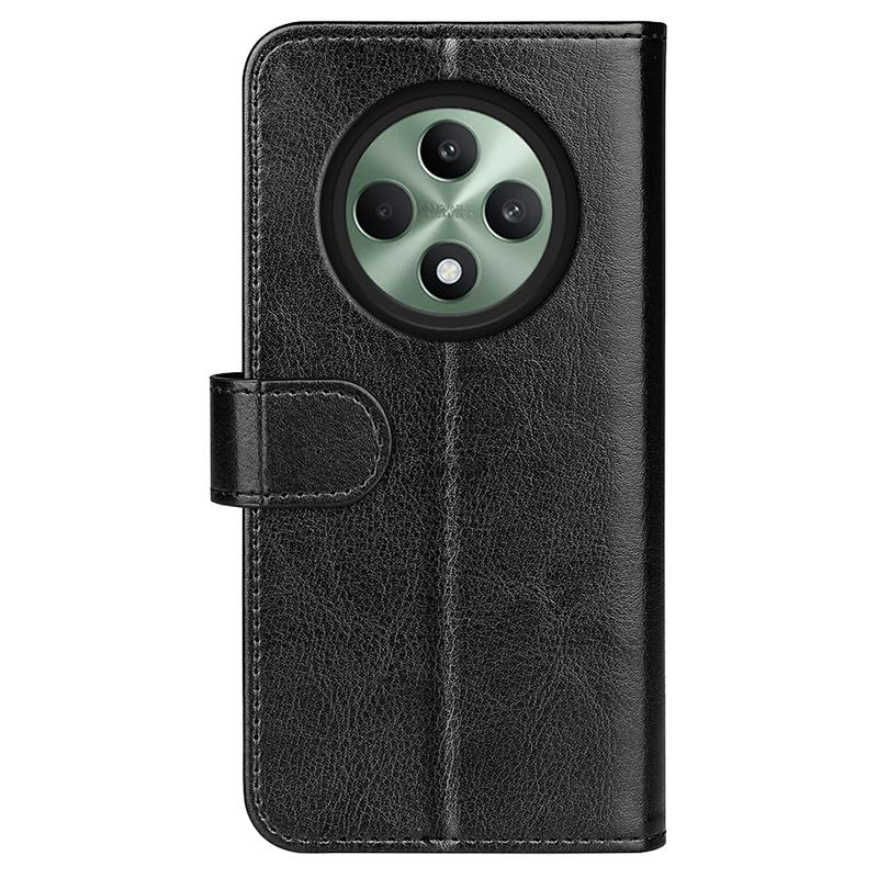 For Oppo Reno12 F 5G Case Crazy Horse Texture Leather Stand Phone Cover with Wallet