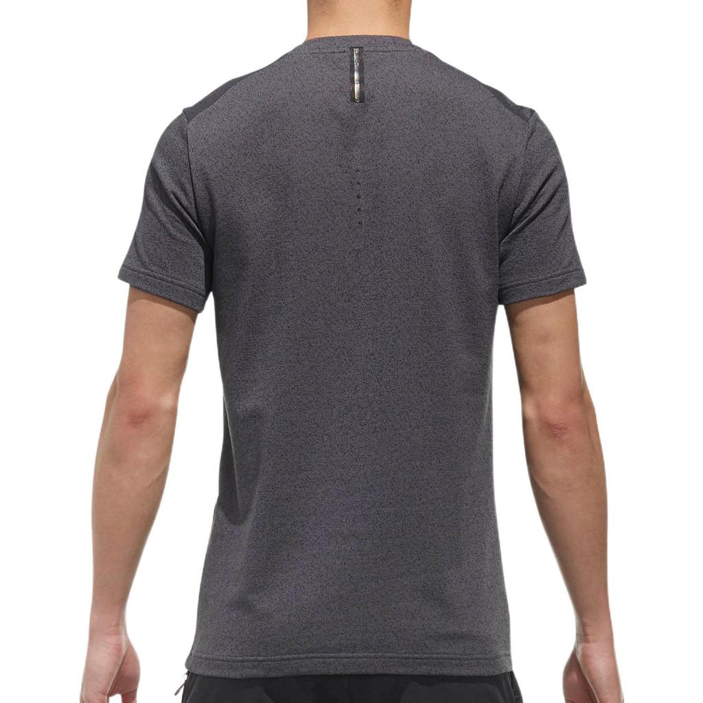 adidas Solid Color Brand Logo Round Neck Pullover Short Sleeve T-Shirt Men Tops Gray DS8644