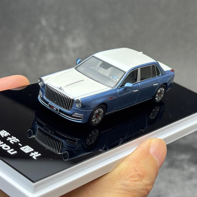 ARbox 1:64 Hongqi Golden Sunflower State Gift Alloy Car Model – Collector's Edition / Ideal for Gifting