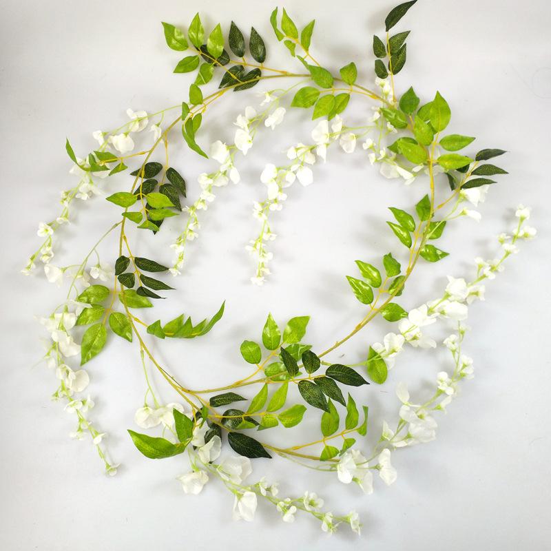 Artificial Wisteria Vine: Encrypted Faux Flower for Home & Wedding Decor
