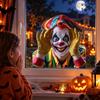 Transparent Background Scary Peeper Freak Sticker Window Clings  Halloween