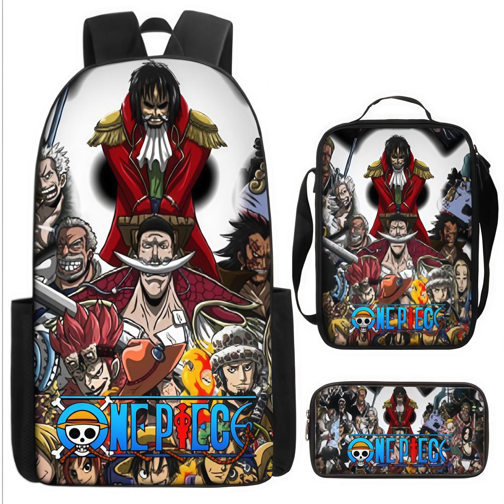 ONE PIECE Backpack Animation Schoolbag Primary School Students Third and Fourth Grades Light Burden Reduction Primary and Secondary School
