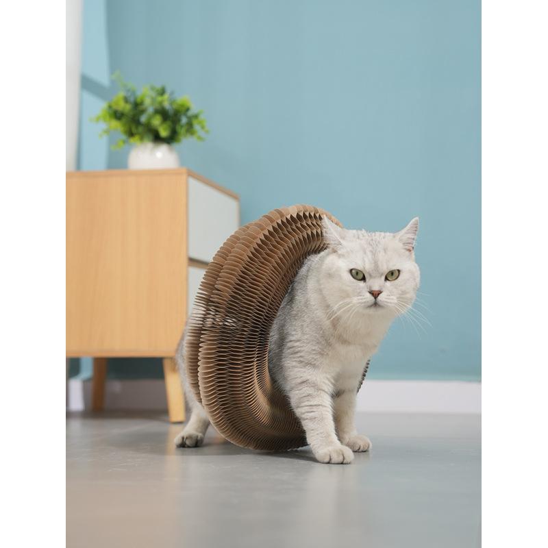 Organ cat scratching board cat toy with bell cat claw grinder cat climbing frame corrugated paper scratch-resistant cat nest