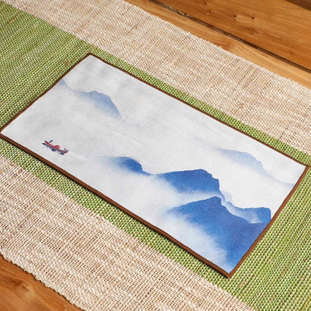 Čínská malovaná super absorpční utěrka na nádobí utěrka na čištění čaje utěrka na čaj čajový ubrousek ručník podložky na stůl