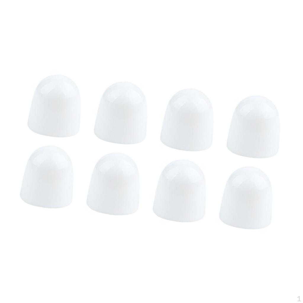 8 Pieces Toilet Bolt Caps Bathroom Accessories Lightweight Easy To Install Practical Screw