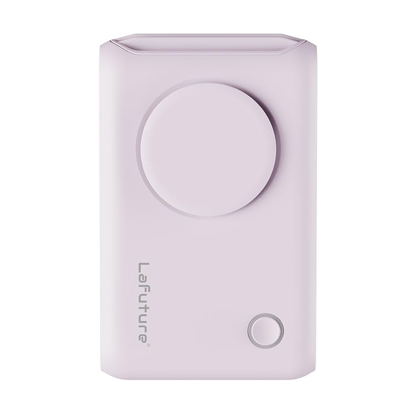 

LaFuture Handheld Fan, Parasol Compatible, Lightweight Clip Fan, Portable Fan, Desk Fan, Neck Clip, Quiet (Purple)