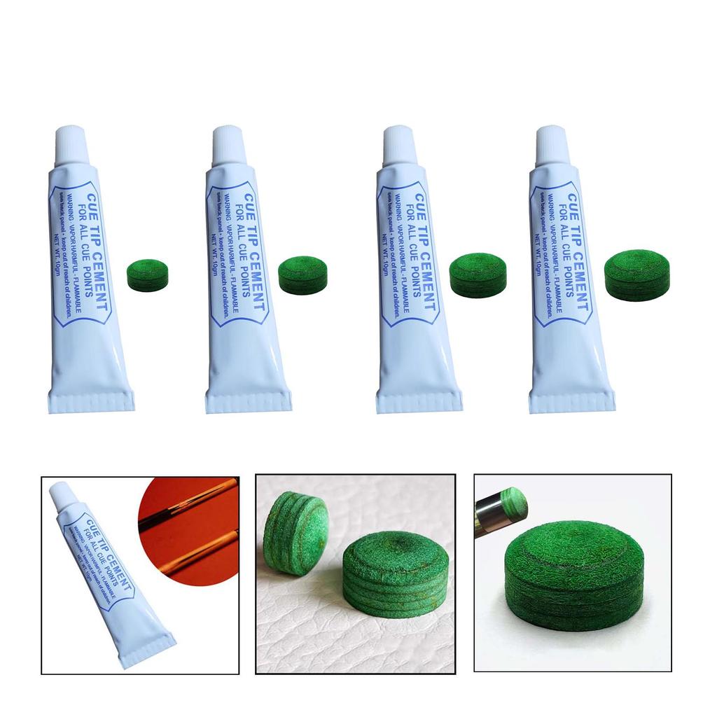 Billiard Cue Stick Tip Maintenance Set Pu Glue Replacement Parts Pool Accessories For Beginners Enthusiasts