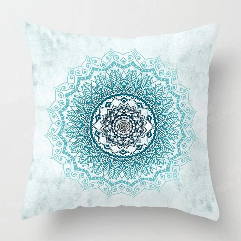 Fall Home Decor Autumn Living Room Throw Pillow Cover Sofa Boho Cushion Cover Mandala 45x45cm 45*45 50x50 60x60cm 40*40 40x40cm