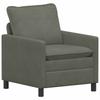2 Piece Sofa Set Light Grey Fabric
