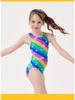 Teen Girls' Professional One-Piece Swimsuit for Swim Training