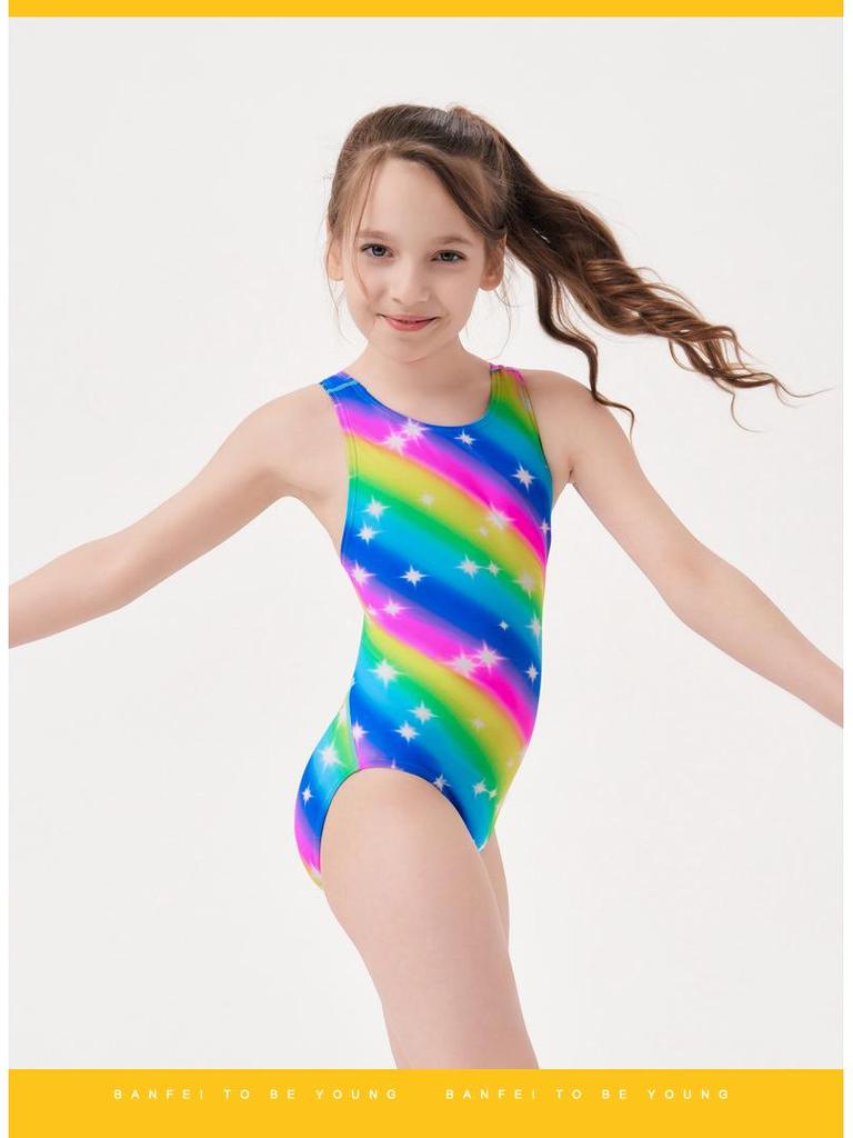 Teen Girls' Professional One-Piece Swimsuit for Swim Training