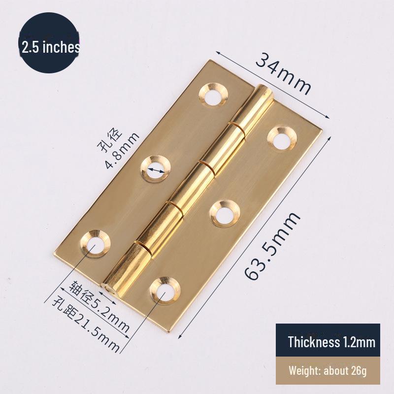 Small Copper Core Cabinet Hinges for Furniture and Gift Boxes