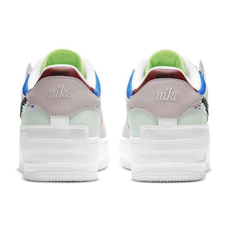Nike Air Force 1 Shadow SE Pixel Swoosh - Barely Green Women Sneakers White Platinum-Violet Black CV8480-300
