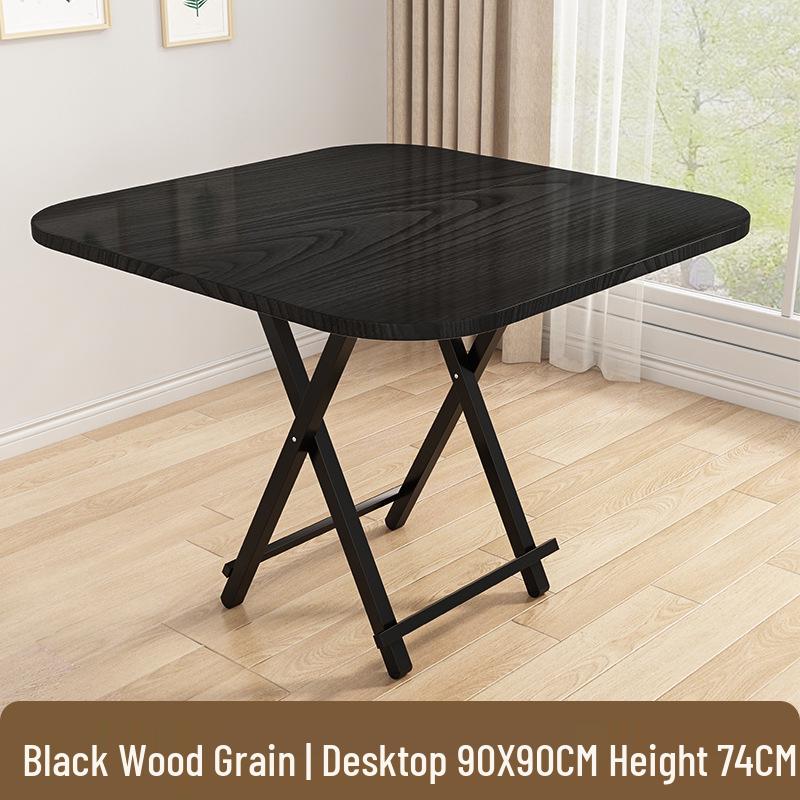 Portable Foldable Dining Table for Small Spaces - Square or Round Options for Apartments or Rental Rooms