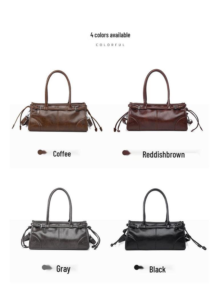 Autumn 2025 Retro High-End French Tote Bag with Large Capacity