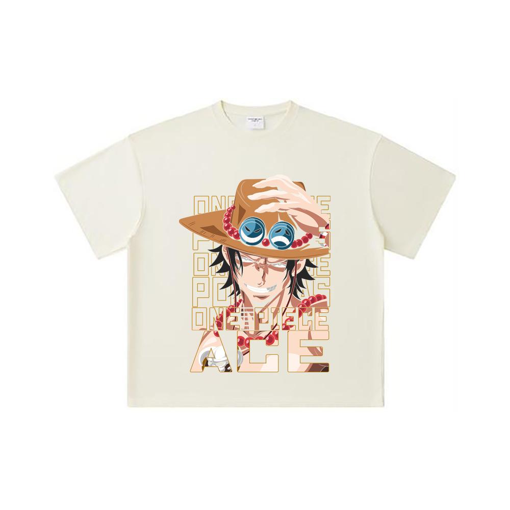 260 GSM Double Yarn 32 Count 100% Cotton One Piece V60 Ace Print Unisex Heavy Cotton T Shirt S